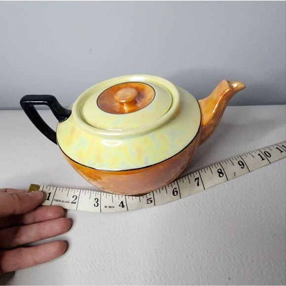 Antique, Iridescent, Phoenix Fine China Czechoslovakia Teapot 9" Long - Picture 7 of 8